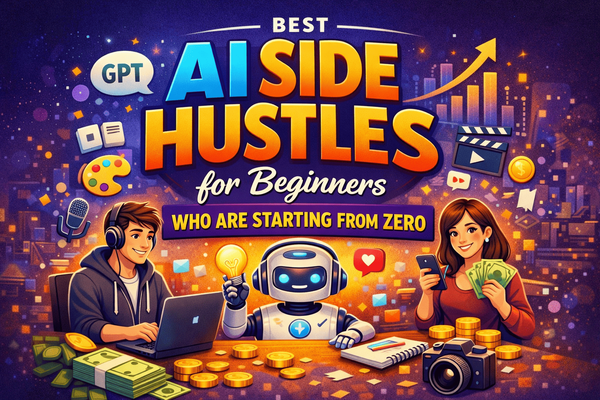 Best AI Side Hustles for Beginners Starting From Zero
